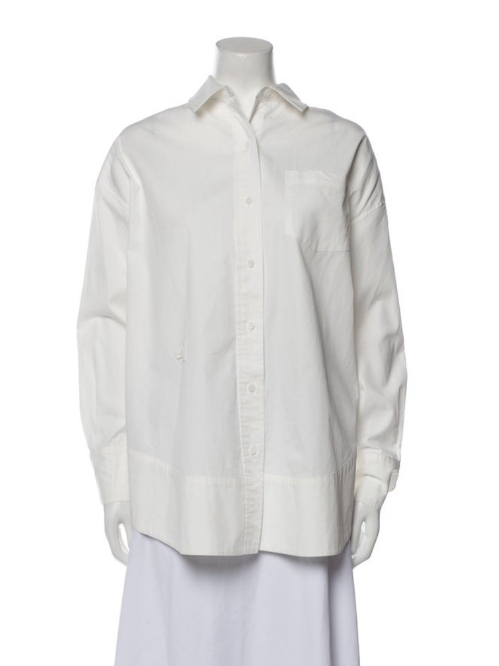SER.O.YA White Oversized Button-Up Shirt